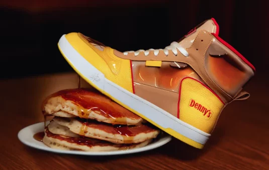 Denny’s debuts limited-edition maple syrup-filled sneakers for National Maple Syrup Day