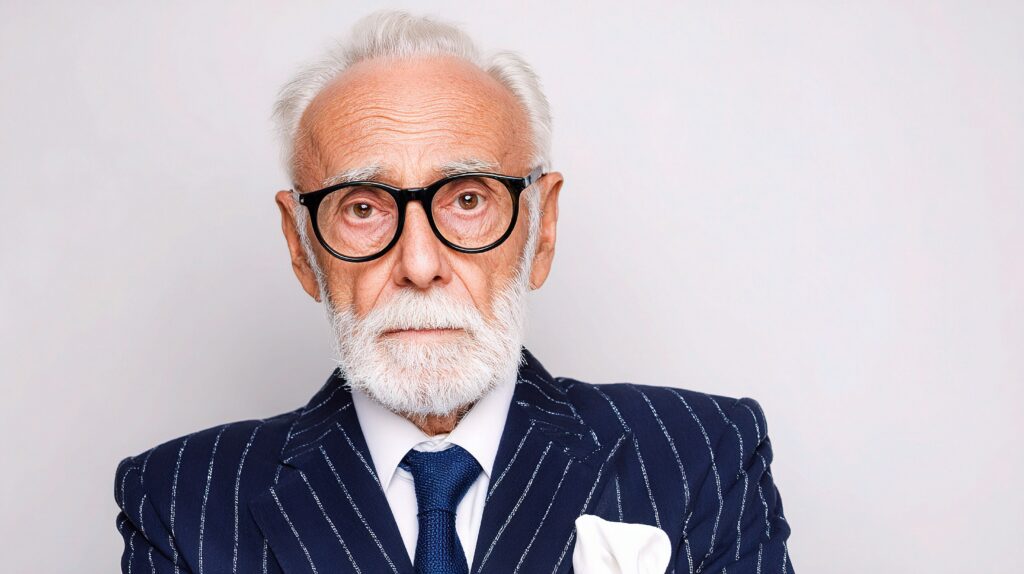 old man with glasses